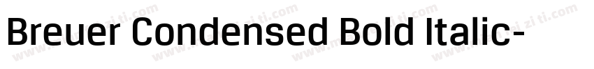 Breuer Condensed Bold Italic字体转换
